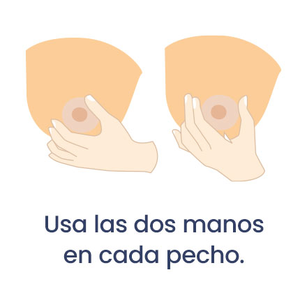 masaje mastitis usar las dos manos